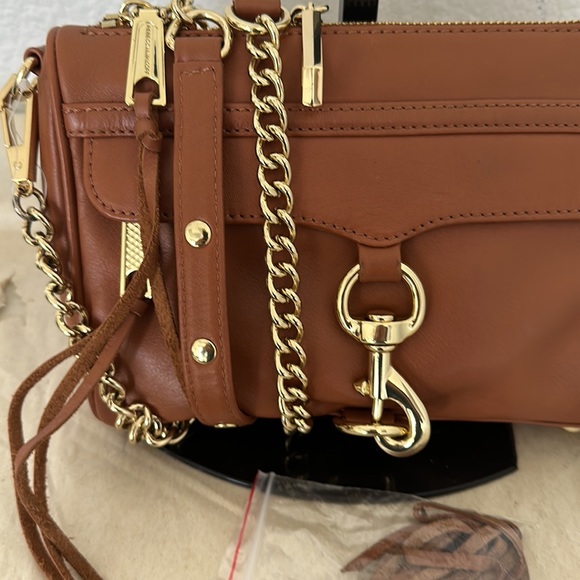 Rebecca Minkoff Mini M.A.C Crossbody - Almond with gold Hardware WT # 11243 - Picture 2 of 6